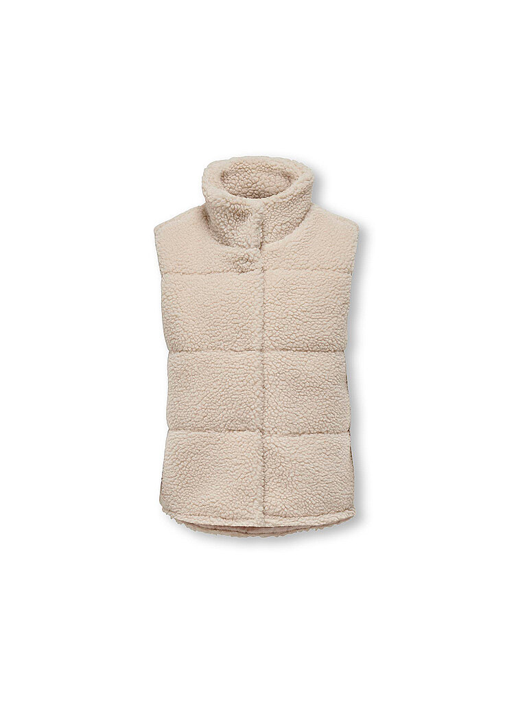 Only Chaleco acolchado para niña KOGSANDRA beige