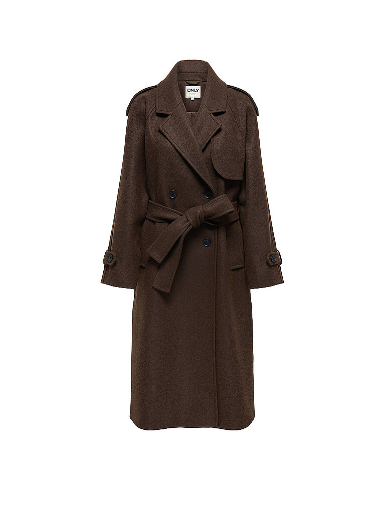 ONLY Abrigo con aspecto de lana ONLDEAR-TRILLION marrón