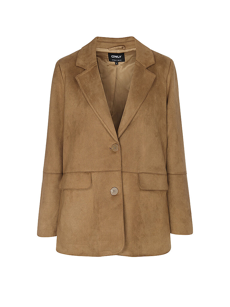 Only Chaqueta efecto piel ONLDIANE marrón claro