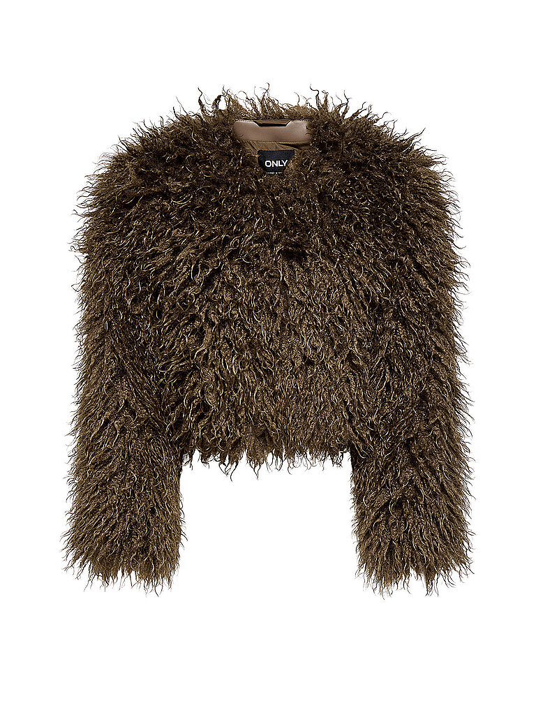 Only Chaqueta de pelo sintético ONLGIGI marrón