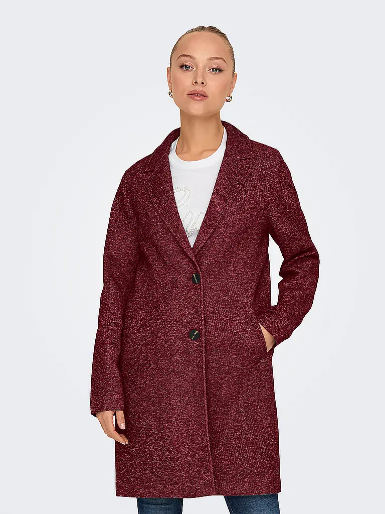 ONLY | Abrigo ONLSEDONA | Rojo oscuro