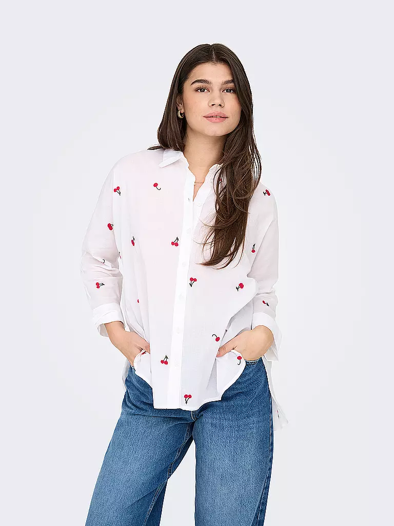 ONLY | Blusa ONLNEW | weiss