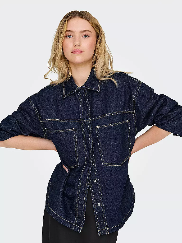 ONLY | Blusa vaquera | Azul oscuro