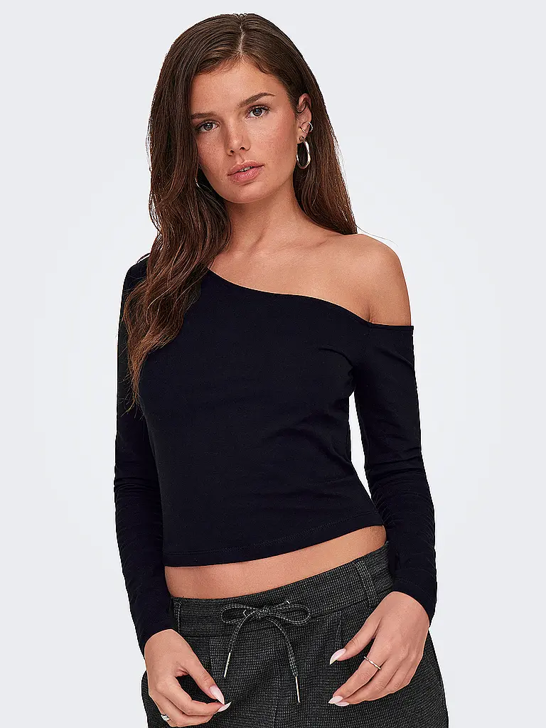 ONLY | Camiseta de manga larga ONLLIVE LOVE LIFE | Negro