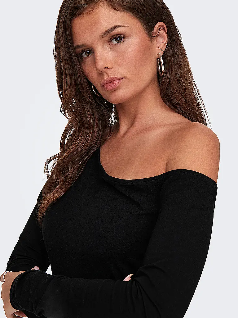 ONLY | Camiseta de manga larga ONLLIVE LOVE LIFE | Negro