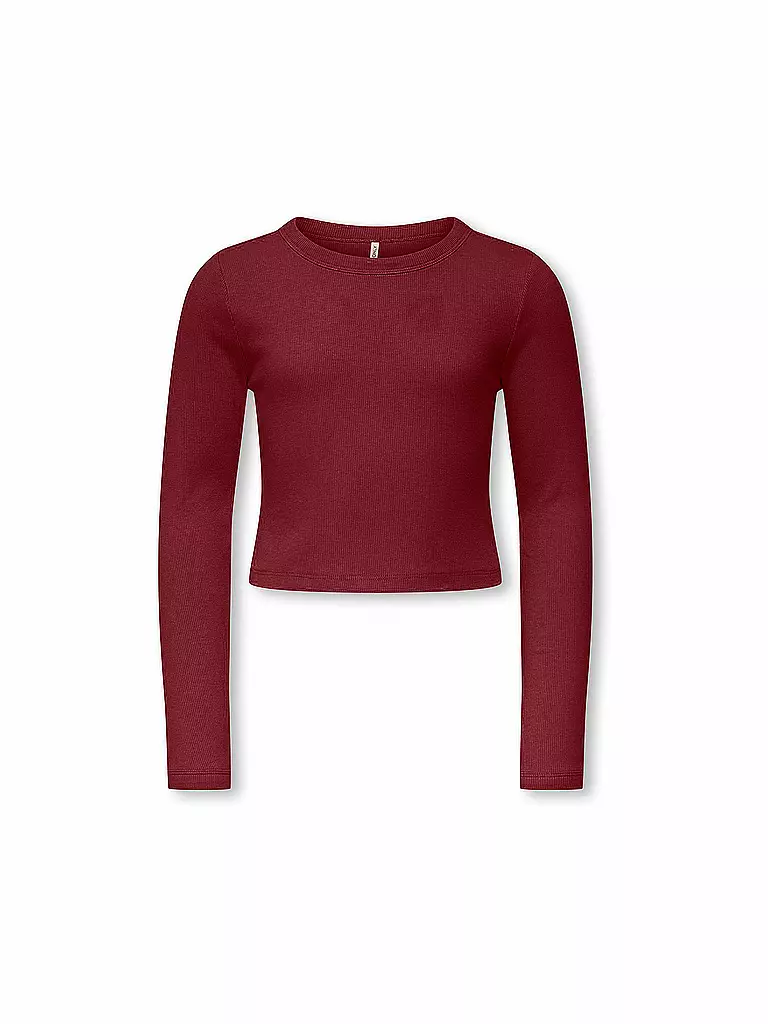 ONLY | Camiseta de manga larga para niña KOGBINA | Rojo oscuro