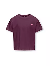 ONLY | Camiseta de niña KOGMAIKEN LIFE | Rojo oscuro