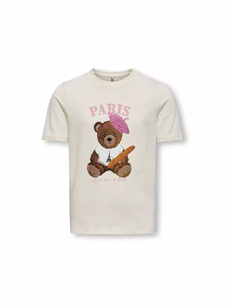 ONLY | Camiseta de niña KOGROSA REG. | weiss