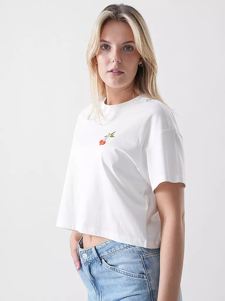 ONLY | Camiseta ONLANNBEL LIFE | Crema