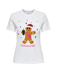 ONLY | Camiseta ONLXMAS | Crema