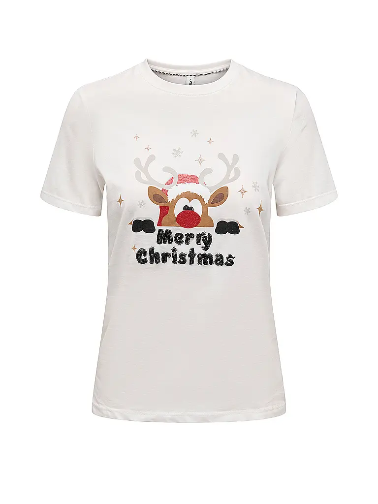 ONLY | Camiseta ONLXMAS | Crema