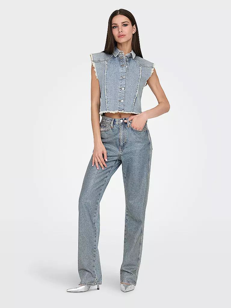 ONLY | Chaleco vaquero ONLHOLLYWOOD | Azul claro