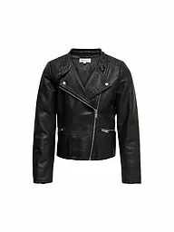 ONLY | Chaqueta biker de niña con aspecto de cuero KONFREYA | Negro
