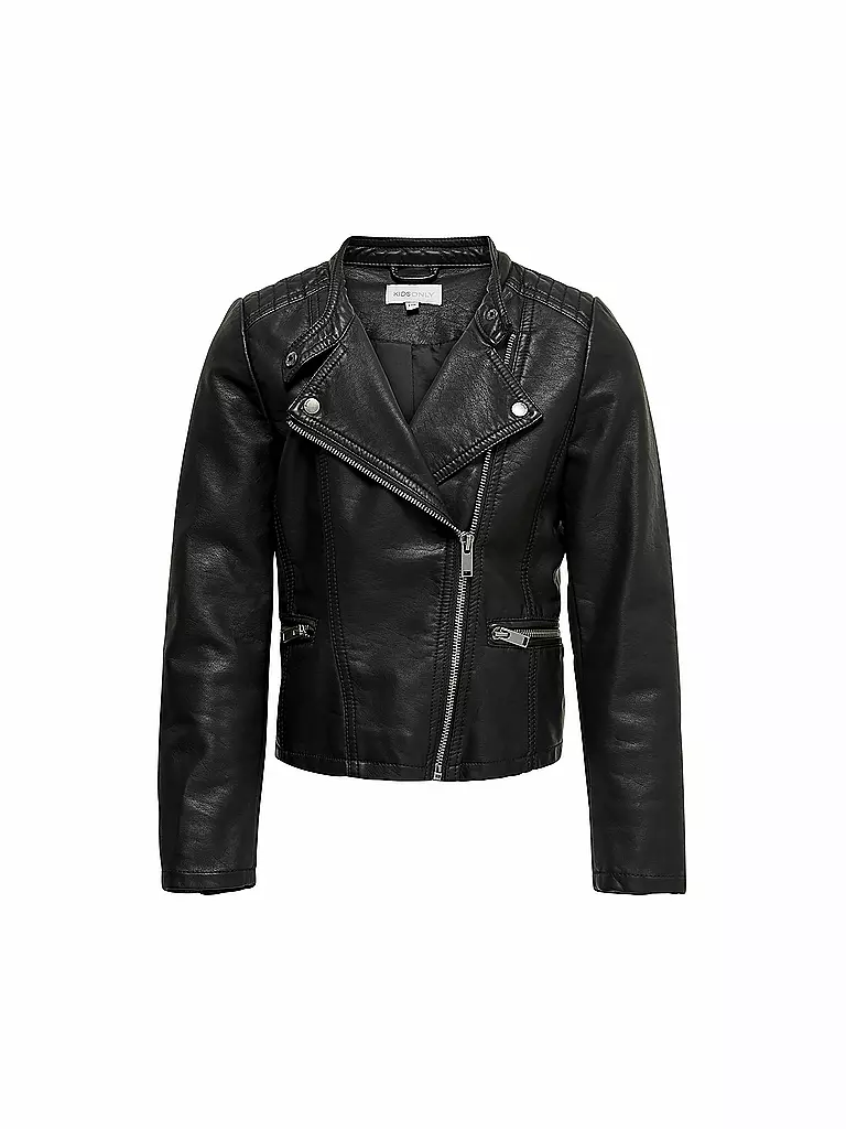 ONLY | Chaqueta biker de niña con aspecto de cuero KONFREYA | Negro