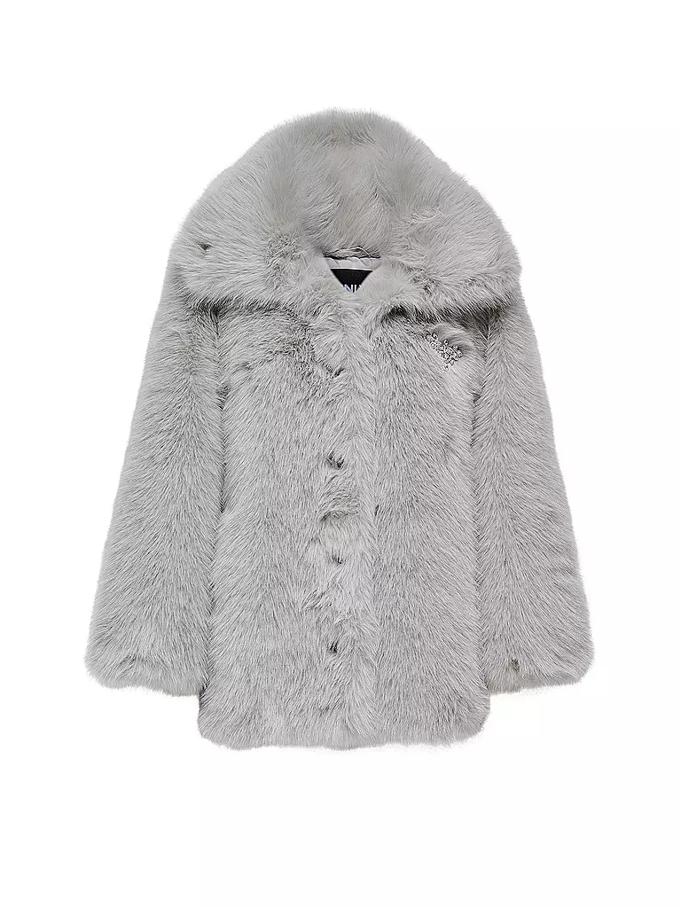 ONLY | Chaqueta de aspecto de piel ONLASHIA | Gris claro