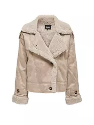 ONLY | Chaqueta de aspecto de piel ONLYLVA | Beige