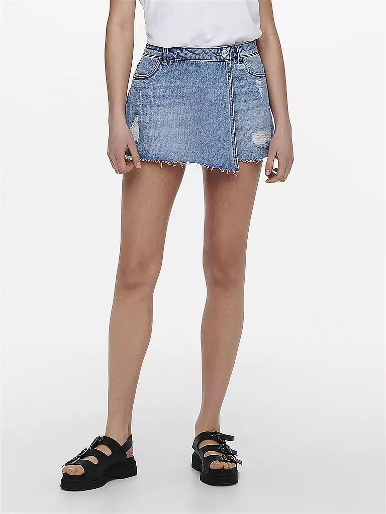 ONLY | Falda pantalón - Jeansskorts ONLTEXAS | Azul claro