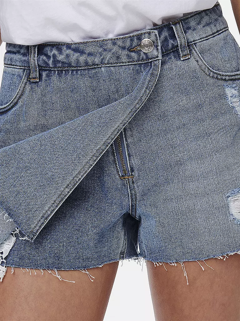 ONLY | Falda pantalón - Jeansskorts ONLTEXAS | Azul claro