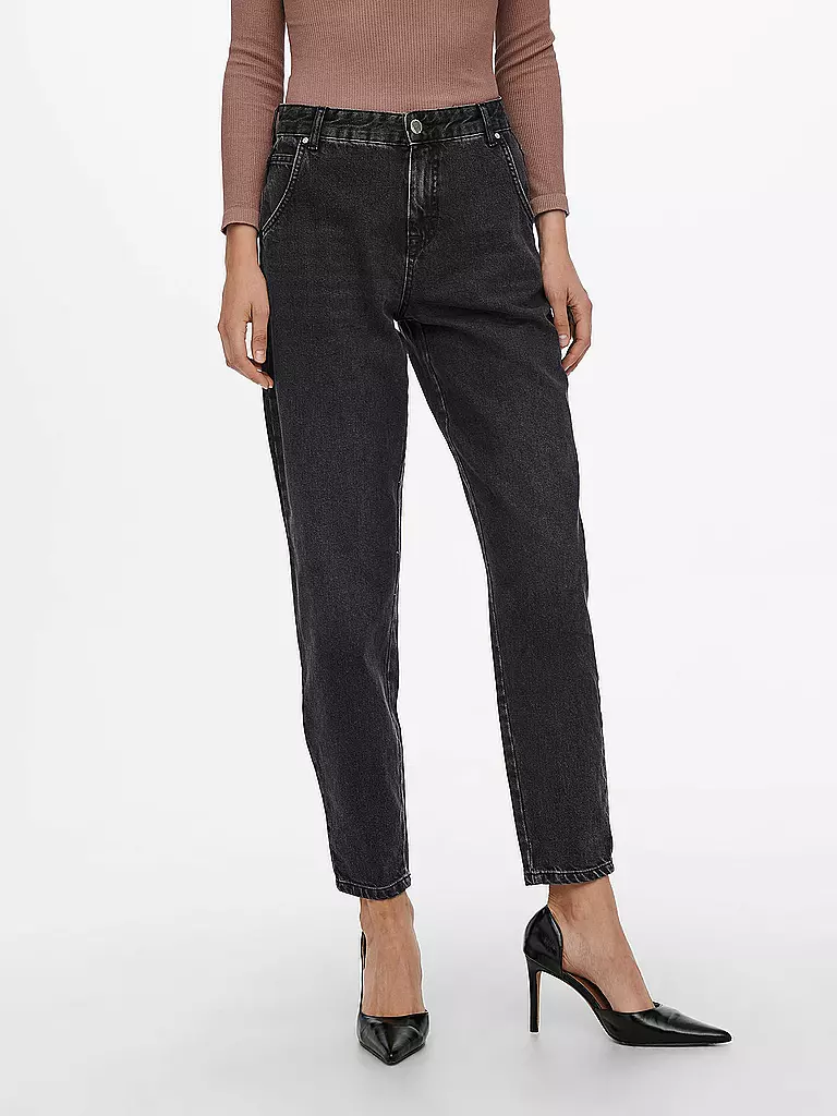 ONLY | Highwaist Jeans Balloon Fit 7/8 ONLTROY  | Negro