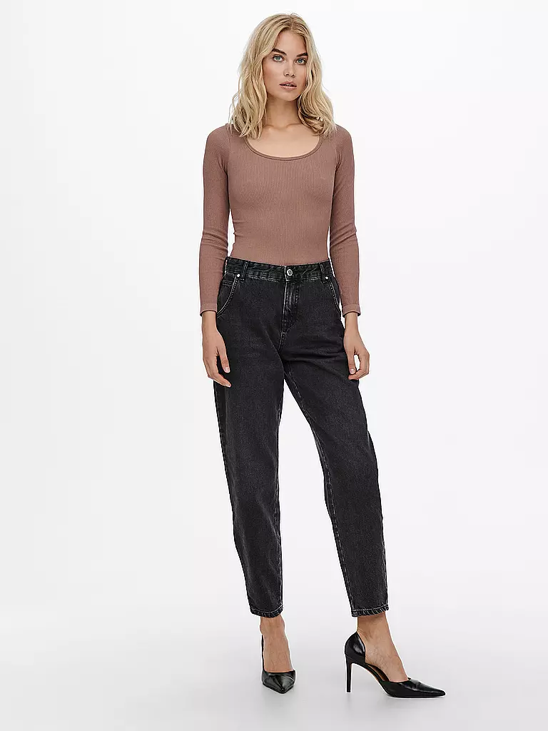 ONLY | Highwaist Jeans Balloon Fit 7/8 ONLTROY  | Negro