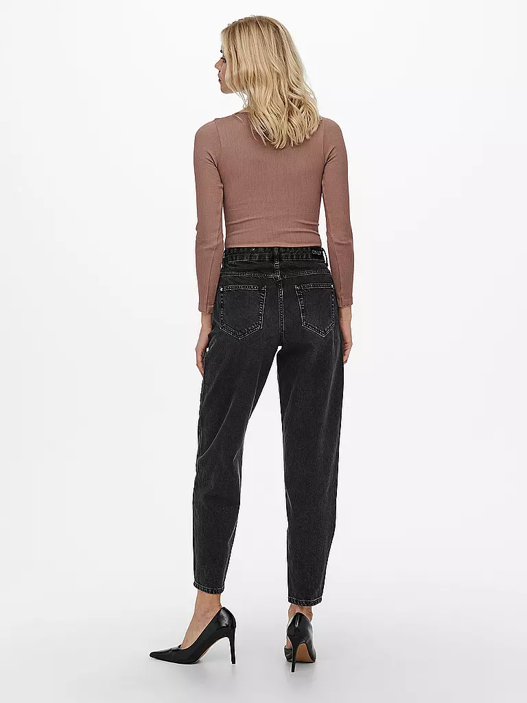 ONLY | Highwaist Jeans Balloon Fit 7/8 ONLTROY  | Negro