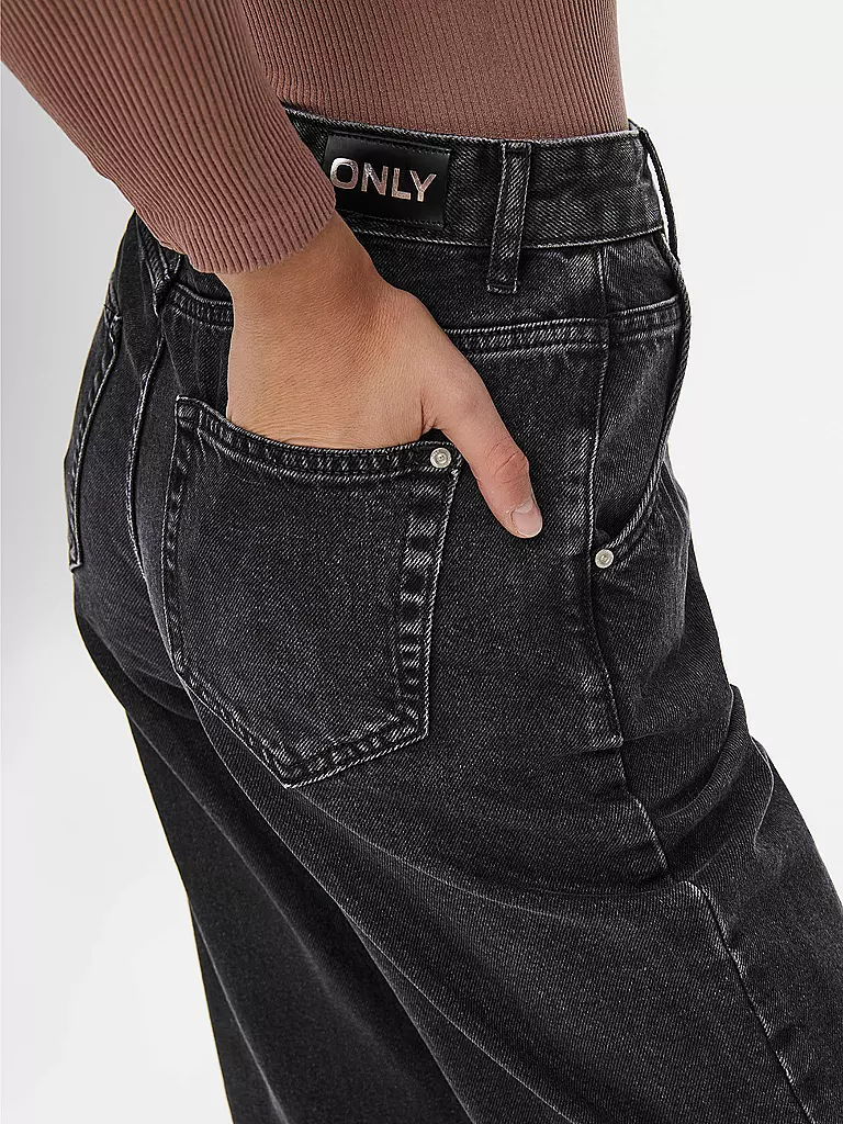 ONLY | Highwaist Jeans Balloon Fit 7/8 ONLTROY  | Negro