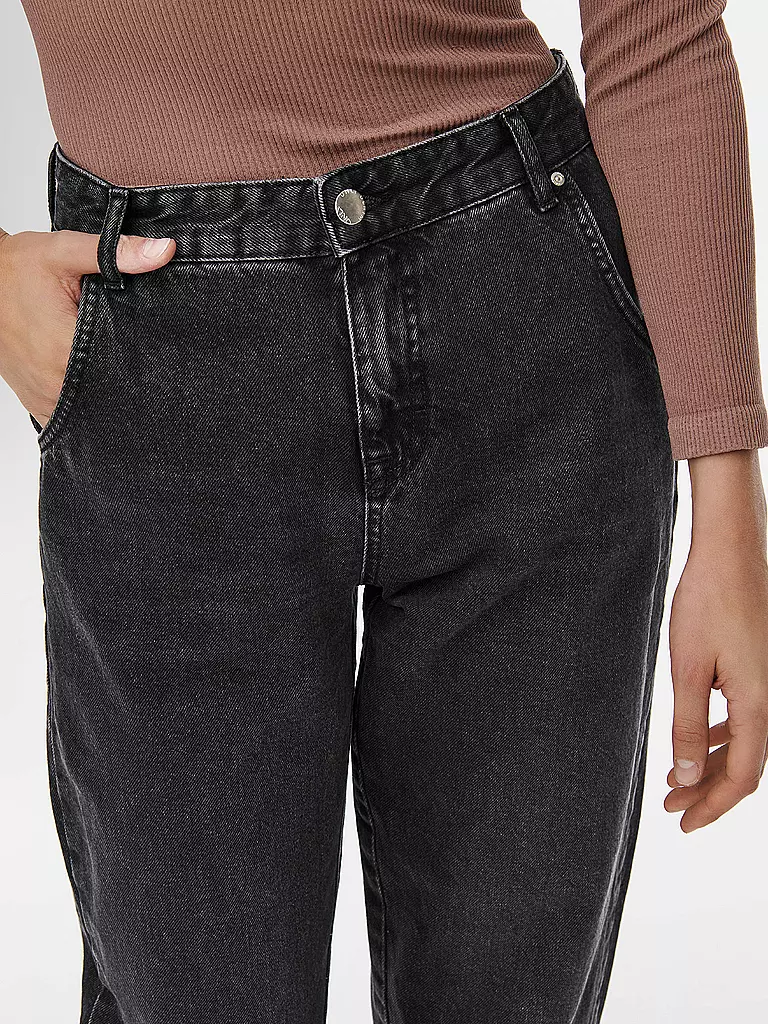 ONLY | Highwaist Jeans Balloon Fit 7/8 ONLTROY  | Negro