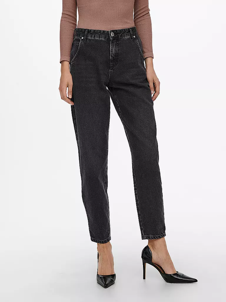 ONLY | Highwaist Jeans Balloon Fit 7/8 ONLTROY  | Negro
