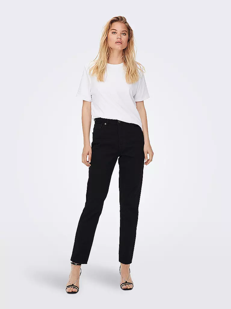 ONLY | Highwaist Jeans Mom Fit ONLJAGGER  | Negro