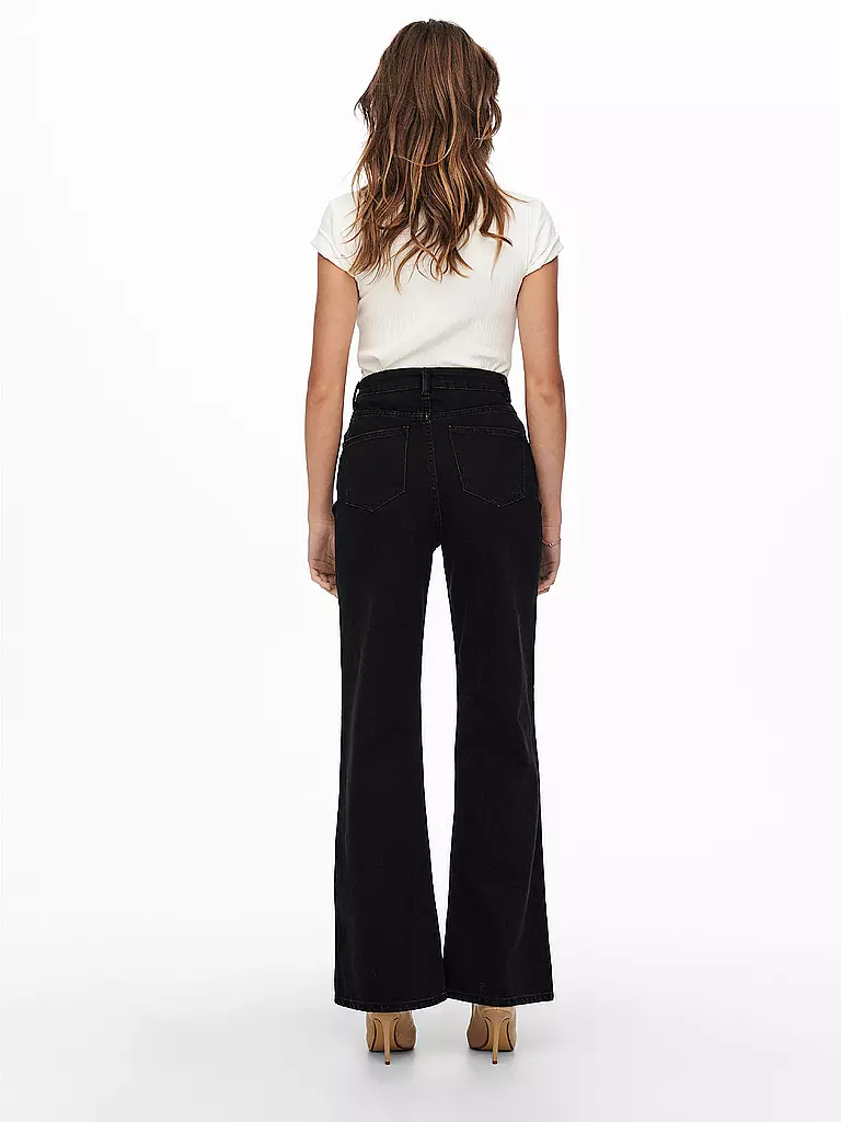ONLY | Highwaist Jeans Wide Leg ONLCAMILLE  | Negro