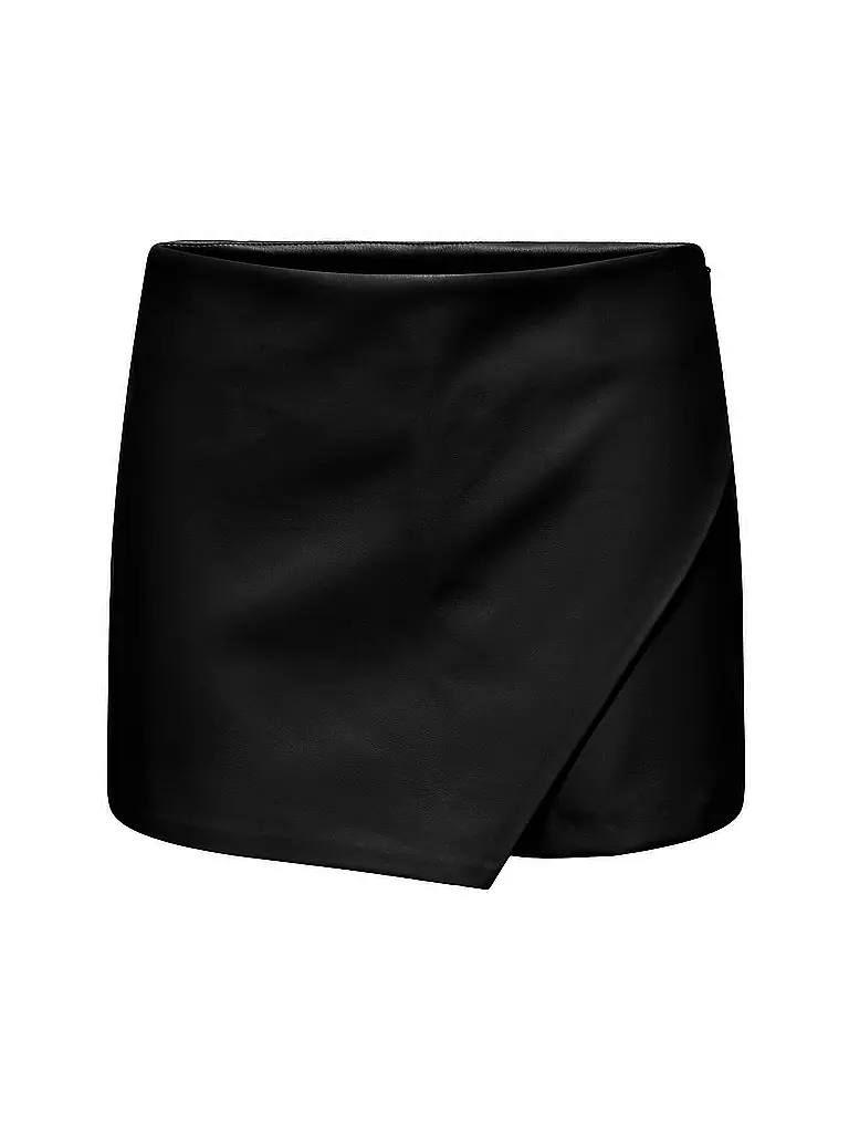 ONLY | Hosenrock - Skorts en óptica de cuero ONLMIST | Negro