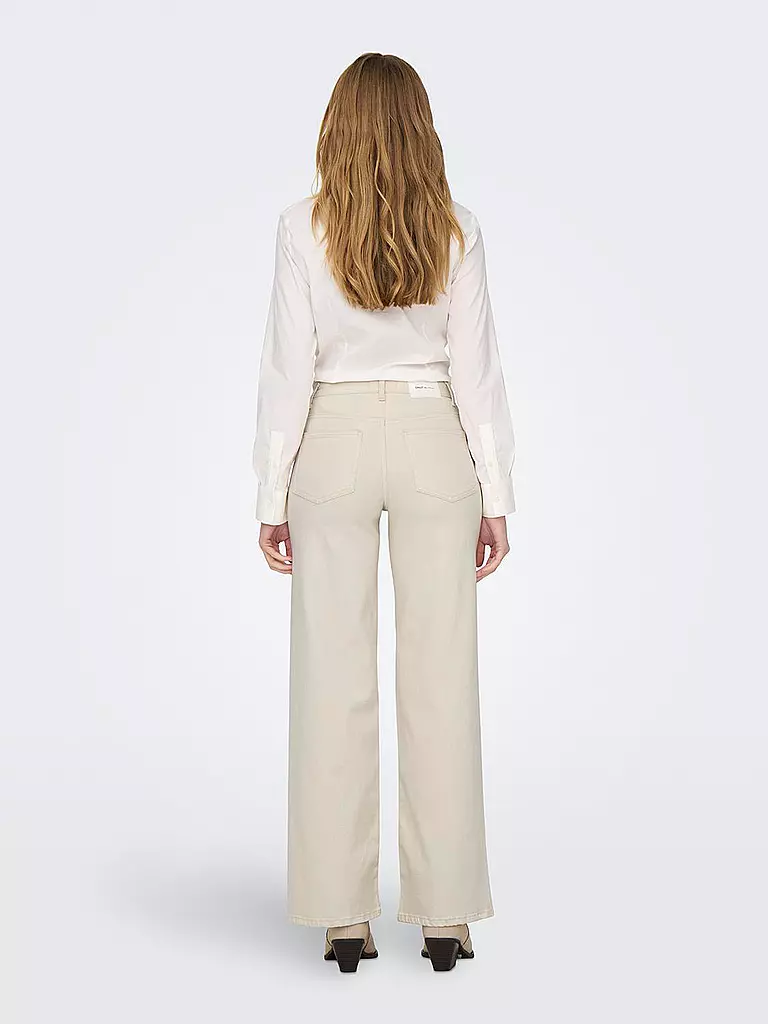 ONLY | Jeans de pierna ancha | beige