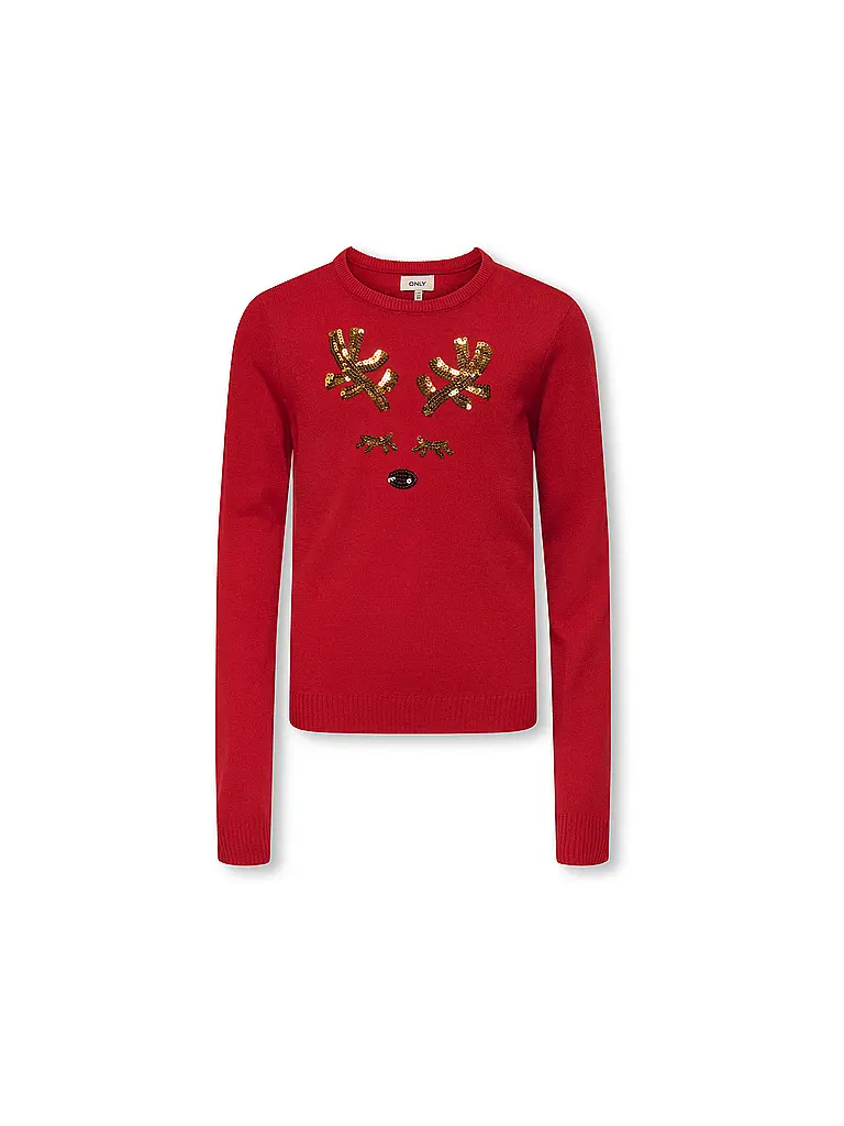 ONLY | Jersey de niña KOGXMAS | Rojo