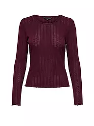 ONLY | Camiseta de manga larga ONLCARLOTTA | Rojo oscuro