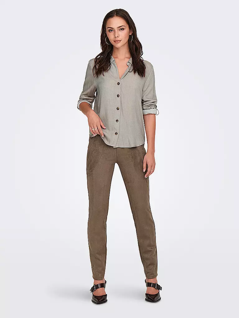 ONLY | Leggings de efecto cuero ONLANGALINE | Camel
