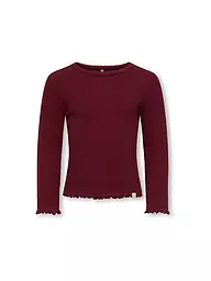 ONLY | Mädchen Langarmshirt KMGTRINNY | Rojo oscuro