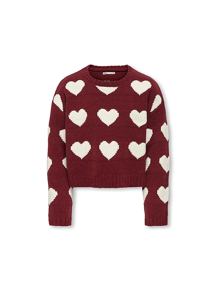 ONLY | Mädchen Pullover KOGSUS | Rojo oscuro