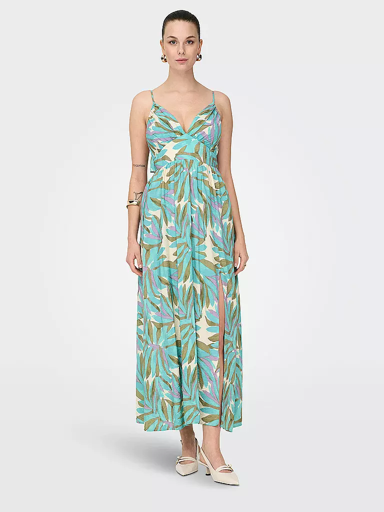 ONLY | Maxi vestido ONLAYO
Marca: ONLY
Color: menta
Categorías: Moda, Mujer

Largo de manga: Sin mangas
Escote: Cuello en V
Material: Viscosa
Estampado: Floral
Corte (Prenda exterior): Regular
Estilo y ocasión: Ocio
Estilo: Moda joven | 