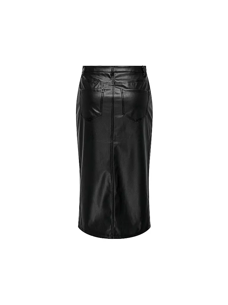 ONLY | Midirock in Lederoptik  | Negro