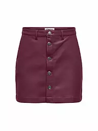 ONLY | Minifalda de efecto cuero ONLAMAZING | Rojo oscuro