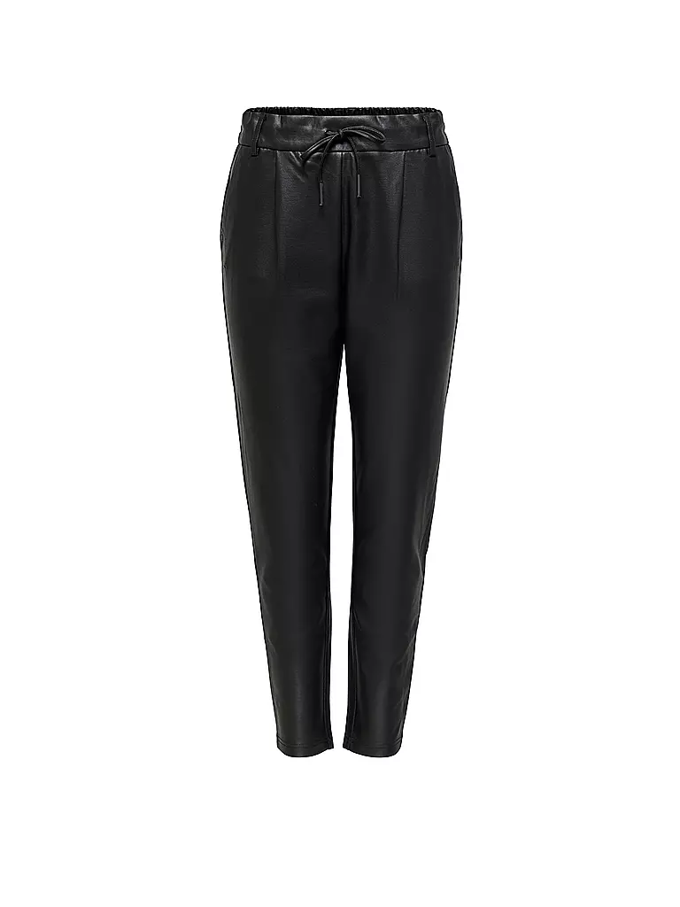 ONLY | Pantalón de efecto cuero corte jogging ONLPOPTRASH | Negro