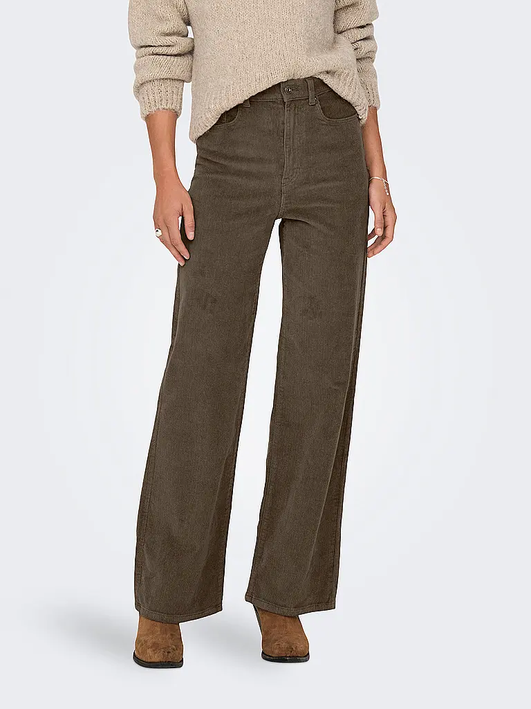 ONLY | Pantalón de pana de pernera ancha ONLHOPE | braun
