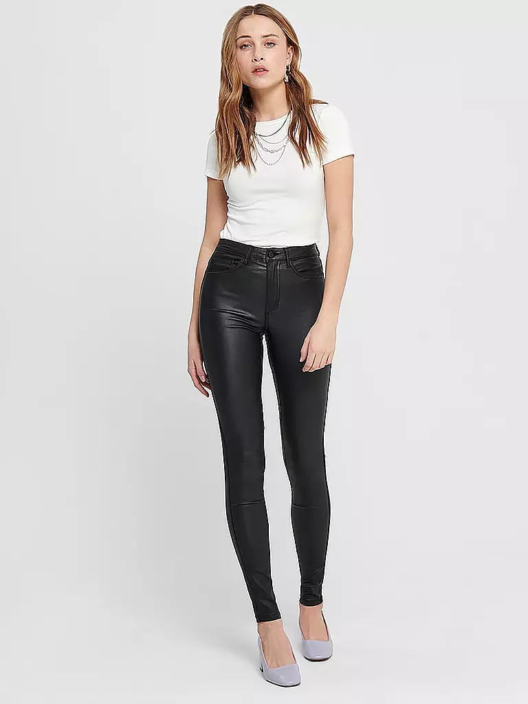 ONLY | Pantalones con aspecto de cuero ONLROYAL | Negro