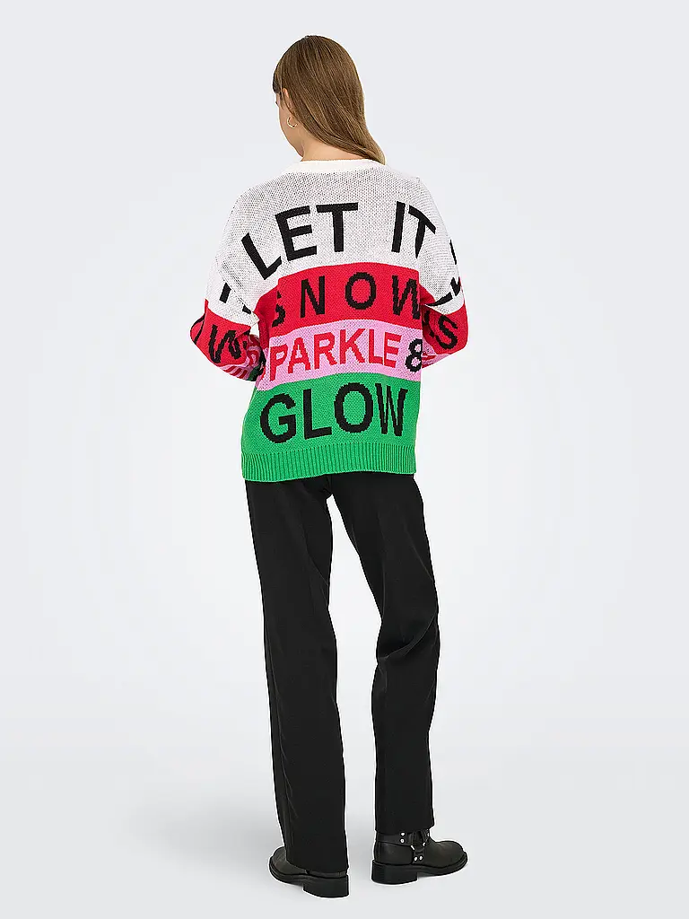 ONLY | Pullover ONLXMAS
Marke: ONLY
Farbe: bunt
Kategorien: Mode,Damen
Ärmellänge: Langarm
Ausschnitt: Rundhalsausschnitt
Material: Strick,Polyacryl / Acryl
Musterung: Wording,Norweger
Passform (Oberbekleidung): Regular
Stil: Young Fashion |