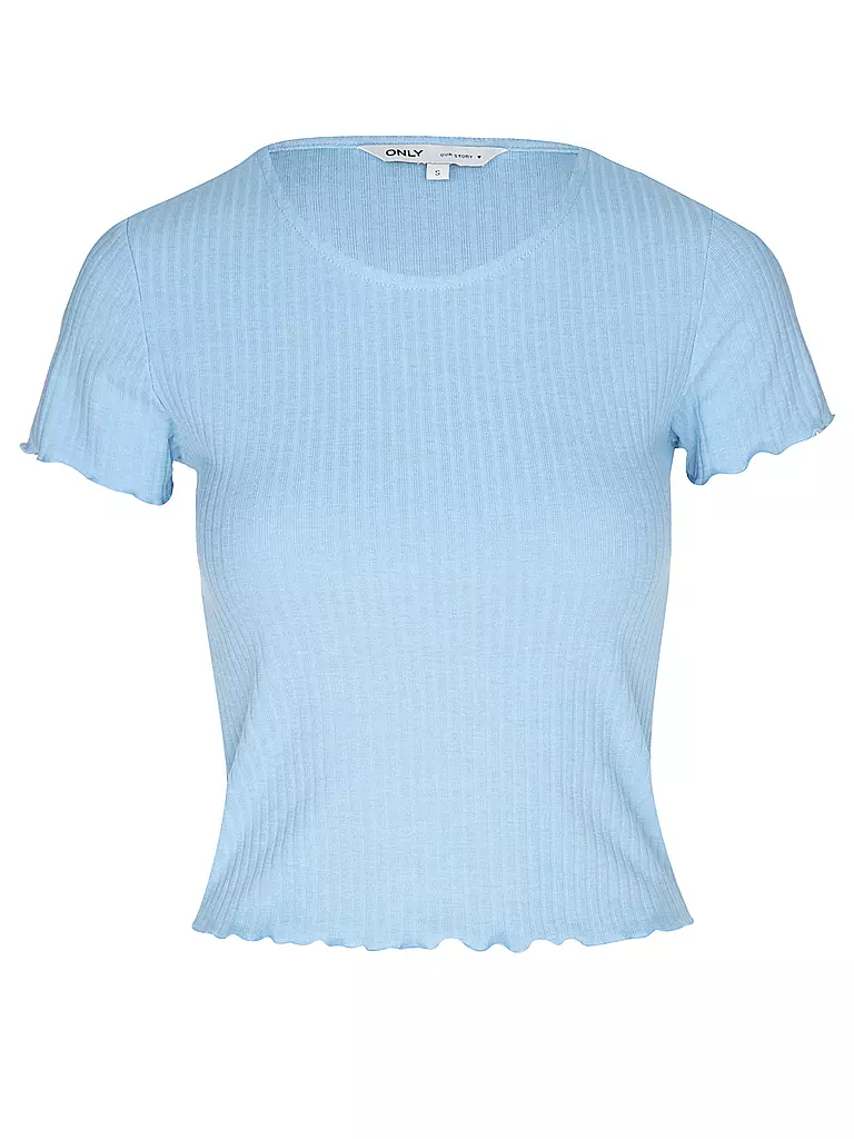 ONLY | T-Shirt Cropped ONLEMMA | Azul claro