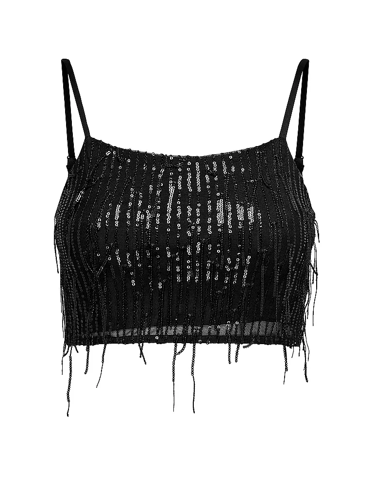 ONLY | Top Corto Ajustado ONLSPACY | Negro