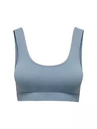 ONLY | Top Cropped Fit ONLVICKYRIB  | Azul claro