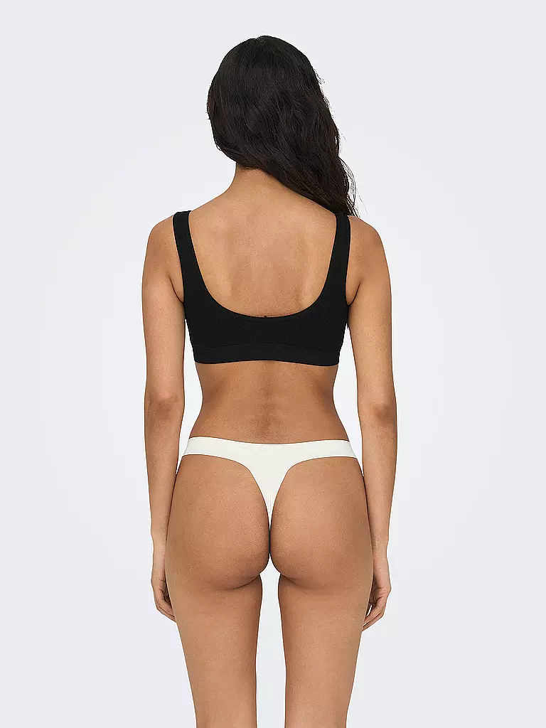 ONLY | Top Cropped Fit ONLVICKYRIB  | Negro