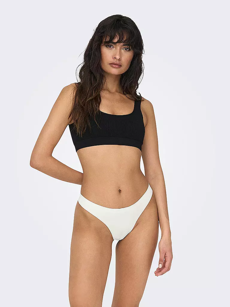 ONLY | Top Cropped Fit ONLVICKYRIB  | Negro