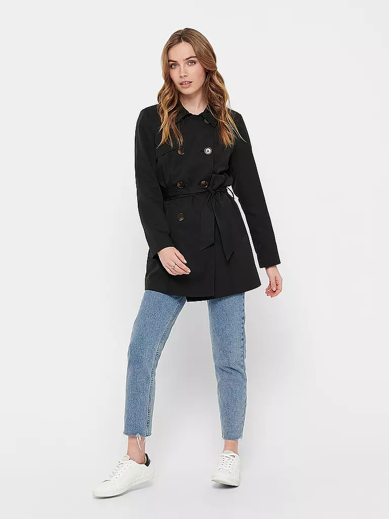 ONLY | Trenchcoat ONLVALERIE | Negro